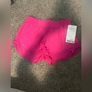 LULULEMON HOTTY HOT SHORTS SONIC PINK